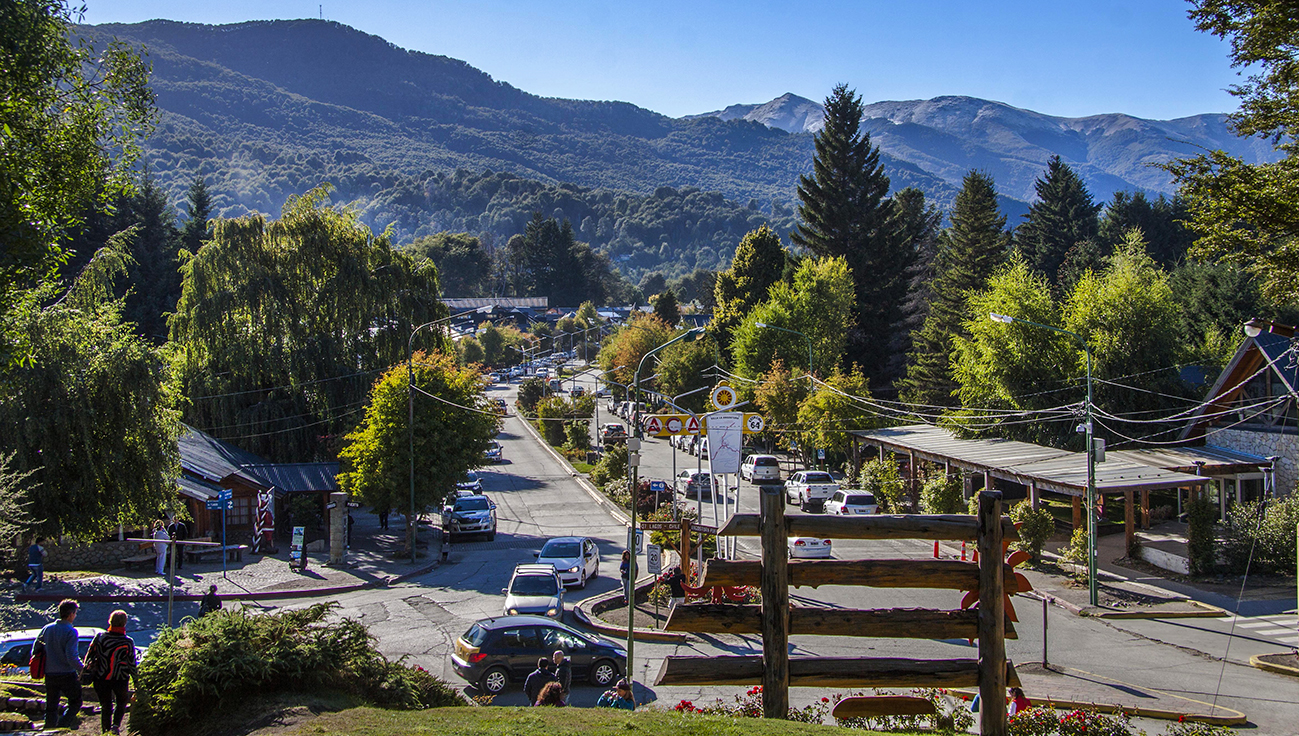 Vista del pueblo de Villa La Angostura, Patagonia